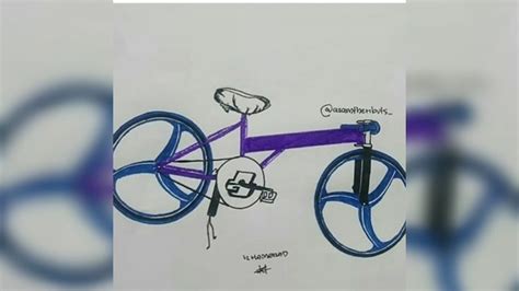 gambar lukisan basikal lajak  Tak salah cuma