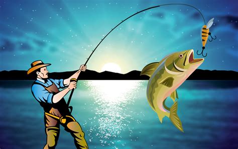 gambar mancing ikan  Memancing ikan