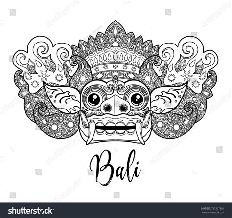 gambar sketsa barong bali  Barong sendiri merupakan makhluk mitologi yang diyakini keberadaannya oleh masyarakat Bali