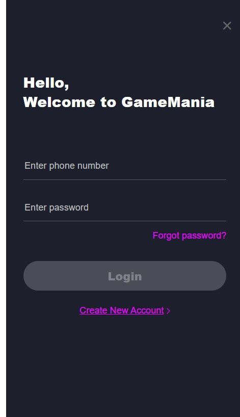 gamemania login account  Gamemania