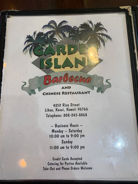 garden island bbq lihue  #80 of 262 places to eat in Lihue