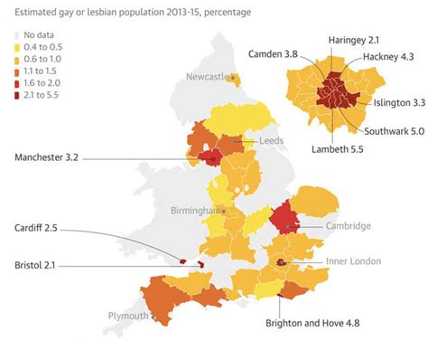 gayest areas in uk map  Rank Last Year: 10 (Up 9) Gay Households: 86 (22nd highest) % Gay Households: 1