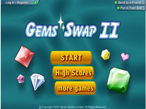 gems swap 2  You can swap adjacent gems with the mouse and clear the board in every spot