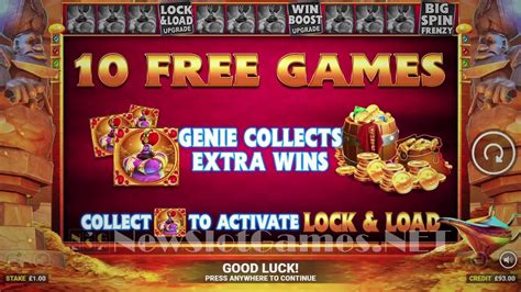 genie jackpot 10-10 per spin