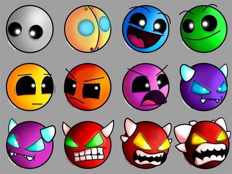 geometry dash difficulty faces texture pack  Dorami Texture Pack For Geometry Dash! More information