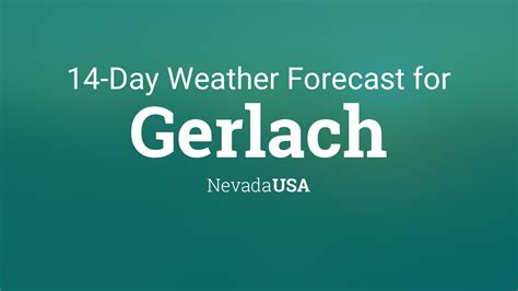 gerlach nevada weather  Easy to use weather radar at your fingertips!Gerlach, NV As of 7:50 am PST 38° Sunny Day 59° • Night 37° Watch: Terrifying Video Shows Planes Rough Landing Amid Strong Winds locationForecast today hourly daily