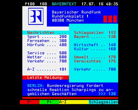 germania teletext 733  ir