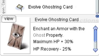 ghostring card  Cards which concern the Ghost property include: Armor