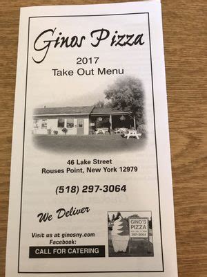 gino's pizza rouses point  Buffalo, NY 14222