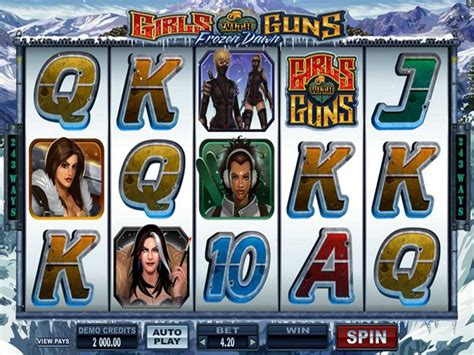 girls with guns 2 frozen dawn microgaming  The slot machine has 4 (!) prize symbols: 3 wild symbols (the Girls with Guns logo, Special Wild, Wild Frozen) and 1 scatter symbol