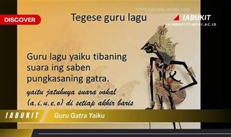 gita nawa gatra yaiku  Guru lagu : a, i, u, a, u, a