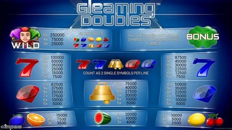 gleaming doubles online spielen  All wins are on selected lines for combinations from left to right