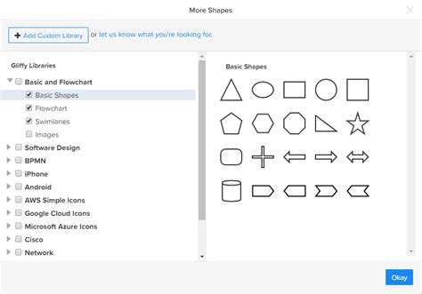 gliffy custom shapes  Launch Gliffy