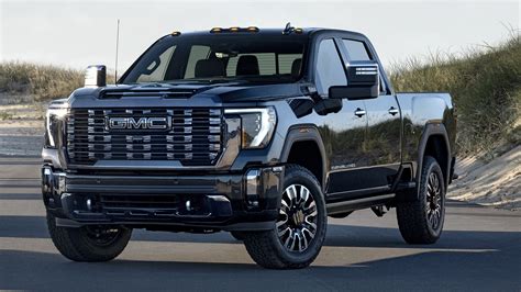 2024 gmc sierra hd. The mighty 2024 GMC Sierra HD tows up to 36,000 pounds, and the model range varies from rugged to luxurious. Pricing starts at $45,400. The GMC Sierra HD is a fancy truck that can do it all. 