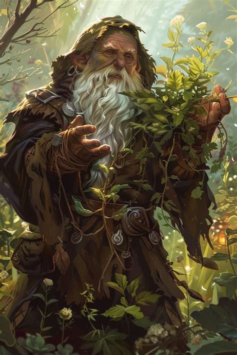 gnome druids  Its fruits, the Acorns, are also considered sacred, a symbol of the latent strength, in power, of