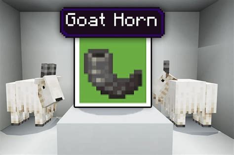 goat horn minecraft  To collect them all, however, you’ll need to locate two different types of Goats