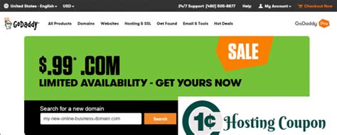 godaddy 99 cent domain  The good