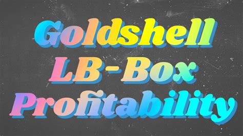 goldshell hs box profitability Profitability