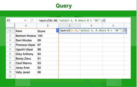 google sheets query concat  I am currently using a query to get specific values from one sheet to another, but I am trying to add a separator when a specific