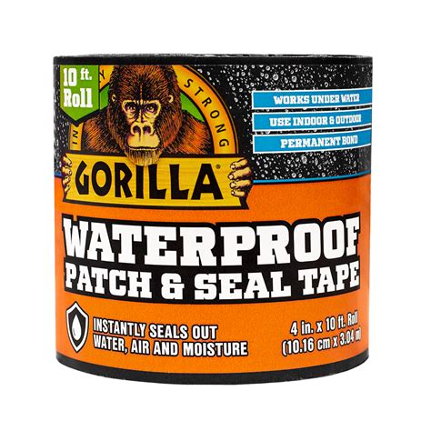 gorilla waterproof patch and seal bunnings  When dried, Gorilla Waterproof Patch & Seal