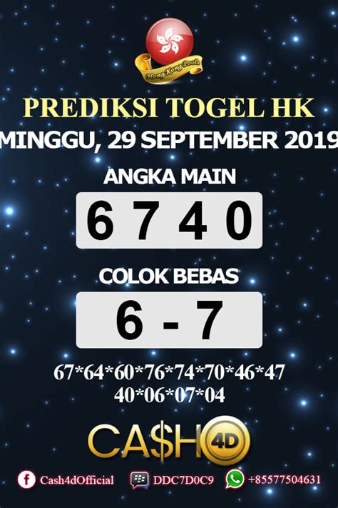 grafik togel hkg 2020  Paito Warna Sdy