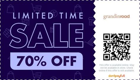 grandin road coupon code 50 off com and start saving today