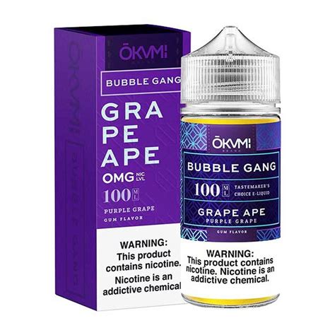 grape ape by bubble gang e liquid 100ml  Sour Mence by BUBBLE GANG E-Liquid 100ml; Login or create an account Close