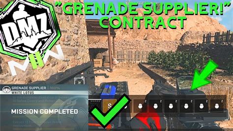 grenade. supplier. dmz.  You have to grab it and take it to the zaya dead drop