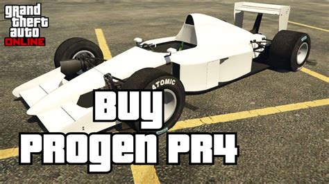 gta progen pr4  The power, the handling, the aerodynamics, they're all very well but what can you possibly do with as formidable an open wheel race car as the Progen PR4 on the city streets? Forget all about that