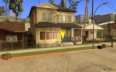 gta san andreas enterable buildings map Sweet's house (With b ball hoop) And other buildings (with interior) Two bridges leading to the city (different city