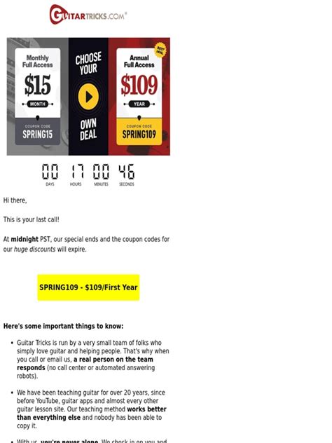 guitar tricks coupon  Save up to