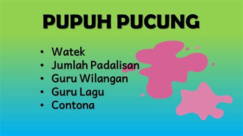 guru wilangan pupuh pucung  5 Pupuh