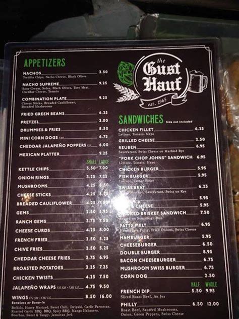 gust hauf menu  See restaurant menus, reviews, ratings, phone number, address, hours, photos and maps