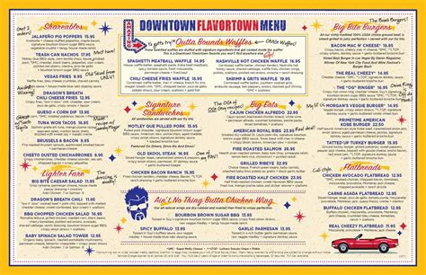 guy fieri pigeon forge menu Flavortown is a place where iconic food, moments together and fun meet in perfect harmony