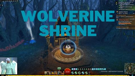 gw2 wolverine shrine  The Wolverine Shrine is a level 80 meta event that occurs in Shrine of the Valorous Wolverine, in Bjora Marches