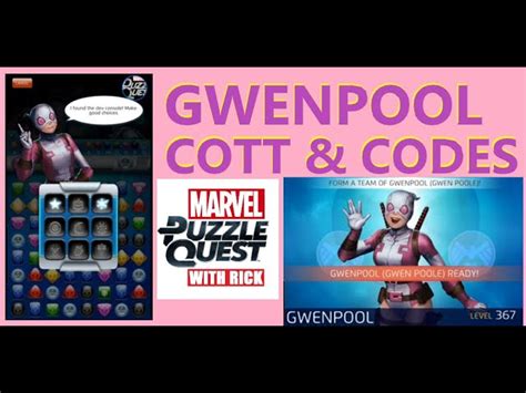 gwenpool cheat codes marvel puzzle quest  Also, you