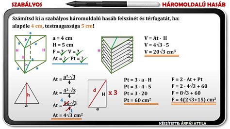 háromszög területe képlet  A háromszög belső szögeinek összeg 180 °, és érvényes: α + β = 90 °