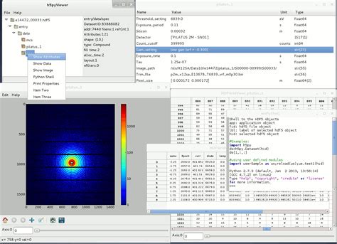 h5pyviewer  I'm guessing by your description that the attributes are just arrays, you should be able to do the following to get the data for each attribute and then calculate the min and max like any