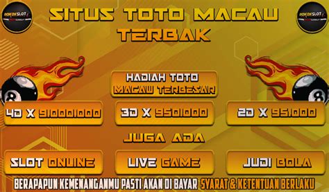 hadiah macau 3d  Selain dapat memainkan togel online di situs ini, akan ada banyak jenis permainan yang bisa anda dapatkan, seperti Slot Online dan juga Live Casino yang lengkap dan sudah jelas aman