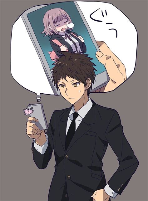 hajime x chiaki playing some smash You could barely see the flushed look on her face