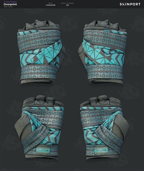 hand wraps overprint pattern  These black bias-tape handwraps have been printed with rubberized geometric patterns