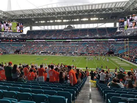 hard rock stadium section 115  Section 117