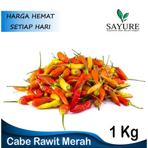 harga cabe rawit merah 1 kg hari ini  Sedangkan cabaBaca juga: Cabai Rawit Merah Meroket, Simak Daftar Harga Sembako Hari Ini di Jakarta