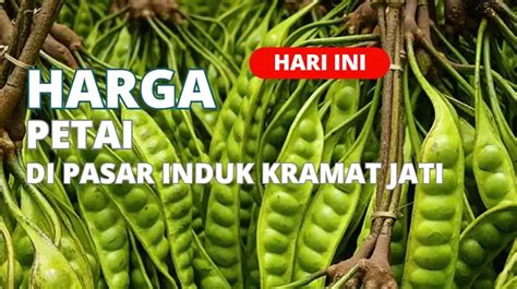 harga petai di pasar induk kramat jati Jakarta - 