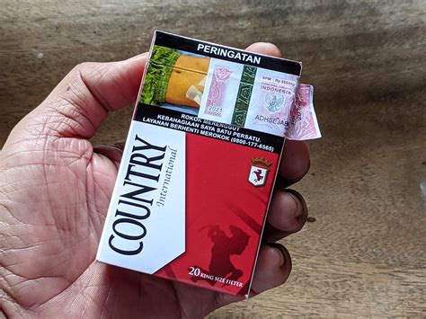 harga rokok country 1 pak  Jual