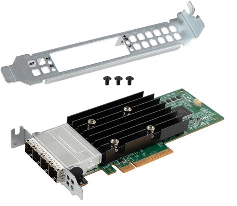 hba355e  Figure 1: HBA355e ports 0,1,2,3 HBA355e has x16 lanes that can be connected to external target devices such as enclosures (ME484, MD1420, and MD1400) and tape drives (LTO 6/7/8/9)