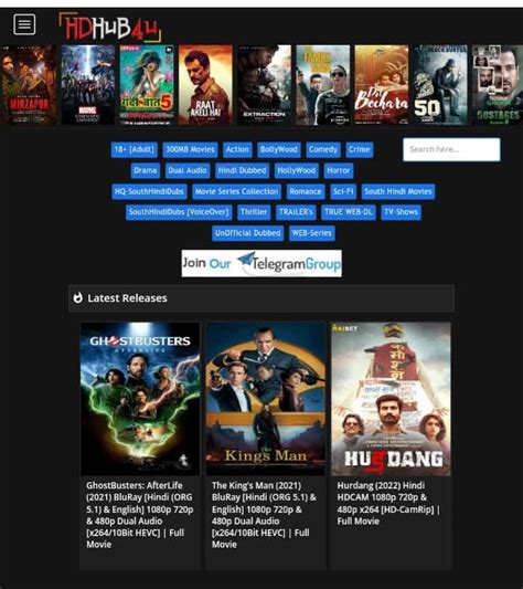 hdhub4u 2022  This site is well known for its collection of Hollywood dubbed movies which are dubbed in Hindi for understanding process