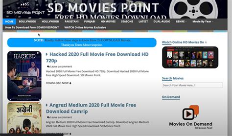 hdmoviespoint sd  SdmoviesPoint 2022 provides users with almost all types of movies