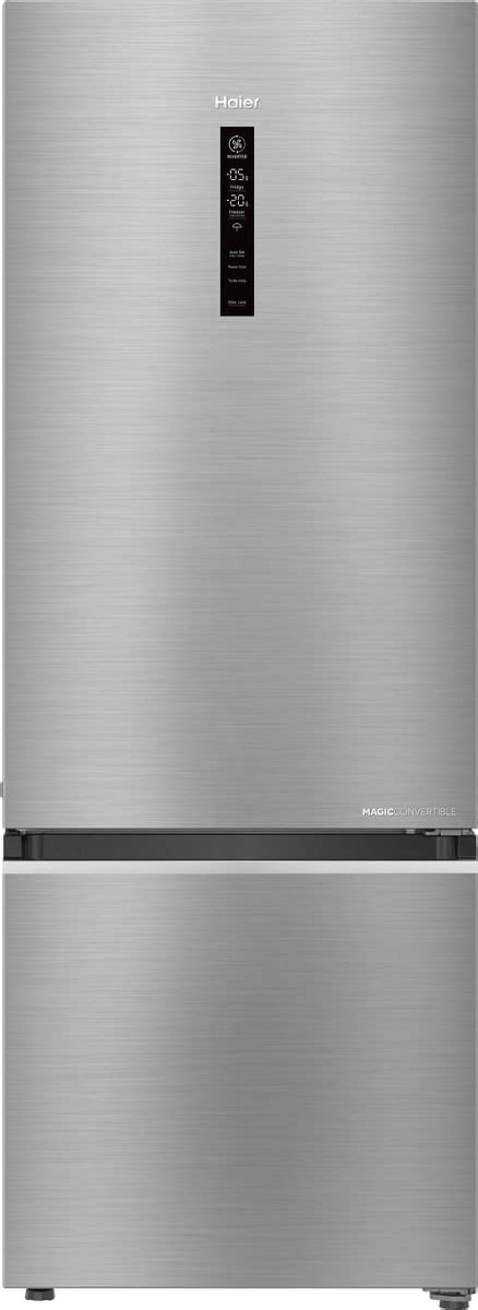 heb-333ds-p Shop Haier 325L 3 Star Frost Free Inverter Double Door Bottom Refrigerator (HEB-333DS-P, Dazzle Steel, Convertible) online at best prices at desertcart - the best international shopping platform in Guernsey