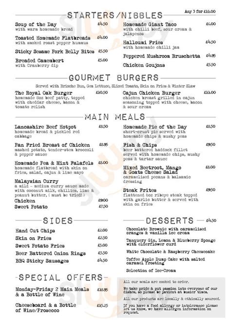 hedera wigan menu  Pub